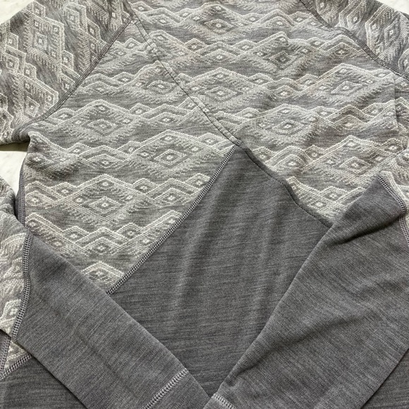Smartwool Gray Merino 250 Crossover Neck Top - Picture 5 of 9